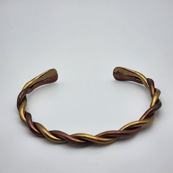 Michael Thompson Navajo Gold Tone & Copper Tone Twist Bracelet - Picture 3 of 6